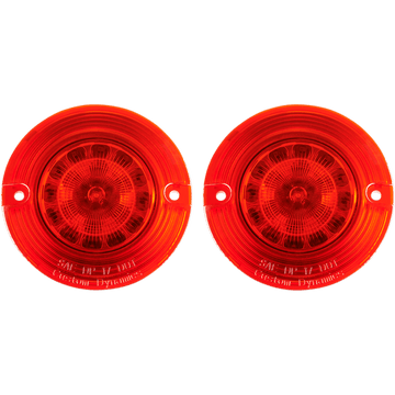 CUSTOM DYNAMICS Flat Signal Insert 1156 Red PBR1156T