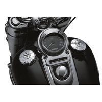 KURYAKYN Zombie LED Fuel and Battery Gauge Chrome KUR7357