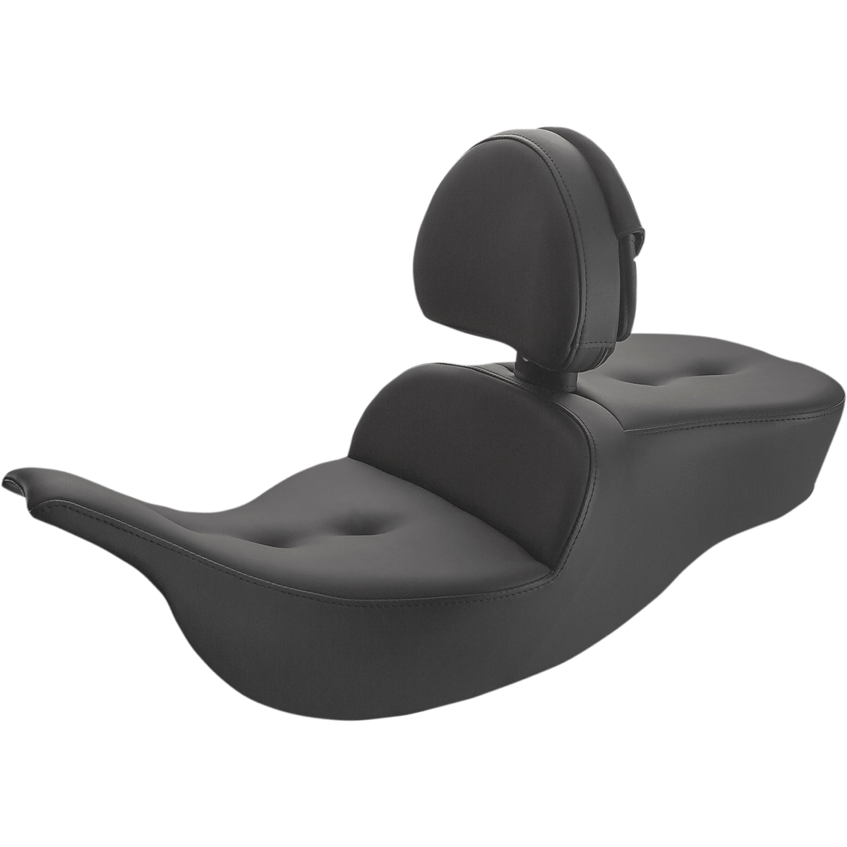 SADDLEMEN Roadsofa™ Pillow Top Seat With Backrest Black 89707181BR