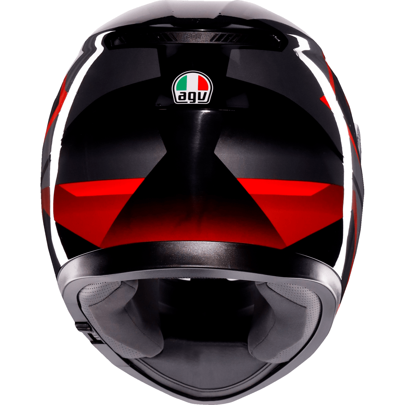 AGV K3 Helmet Striga Black/Gray/Red Small 2118381004018S