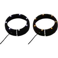 CUSTOM DYNAMICS Lighted Passing Lamp Trim Ring '14+ FLHT Black CDTB45TR1B