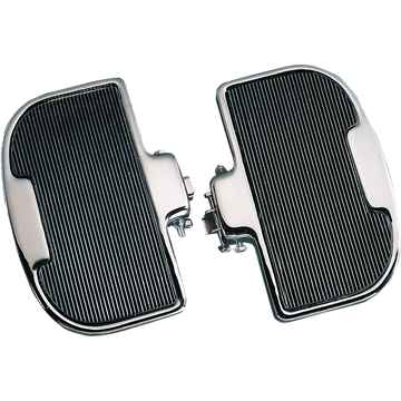 DRAG SPECIALTIES Passenger Floorboards Black/Chrome GL1000/1100