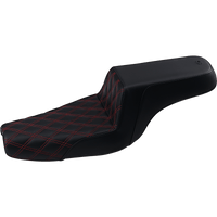 SADDLEMEN Step-Up Seat Front Lattice Stitch/With Red Stitching Black XL 80711172RD