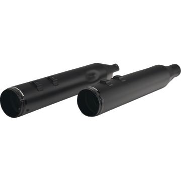 KHROME WERKS 4-1/2" HP-Plus® Slip-On Mufflers with Race Tip Black Twin Cam