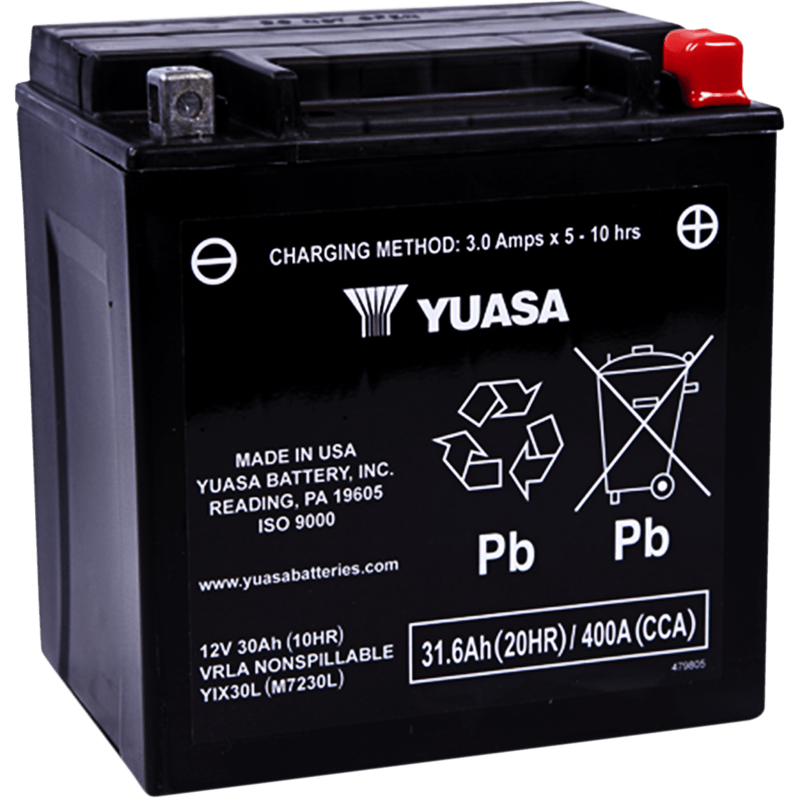 YUASA AGM Battery YTX20H YUAM72RBH