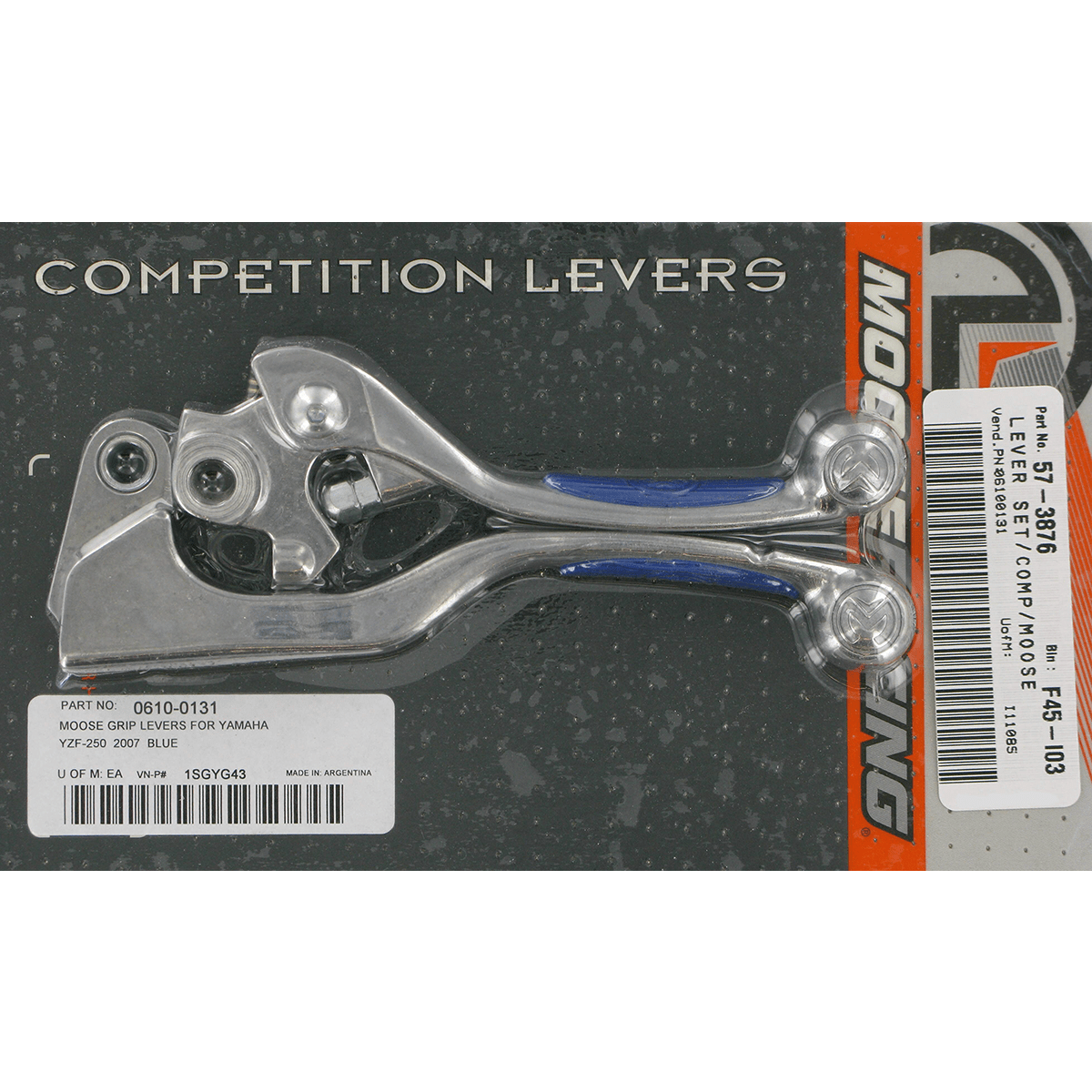 MOOSE RACING Lever Set Competition Blue