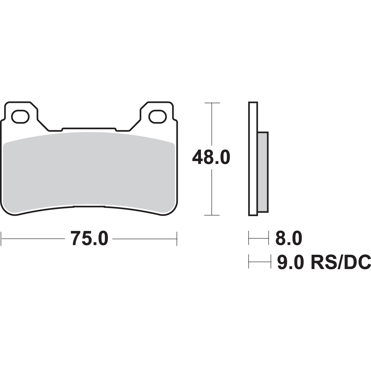 SBS Dual Carbon Brake Pads CBR