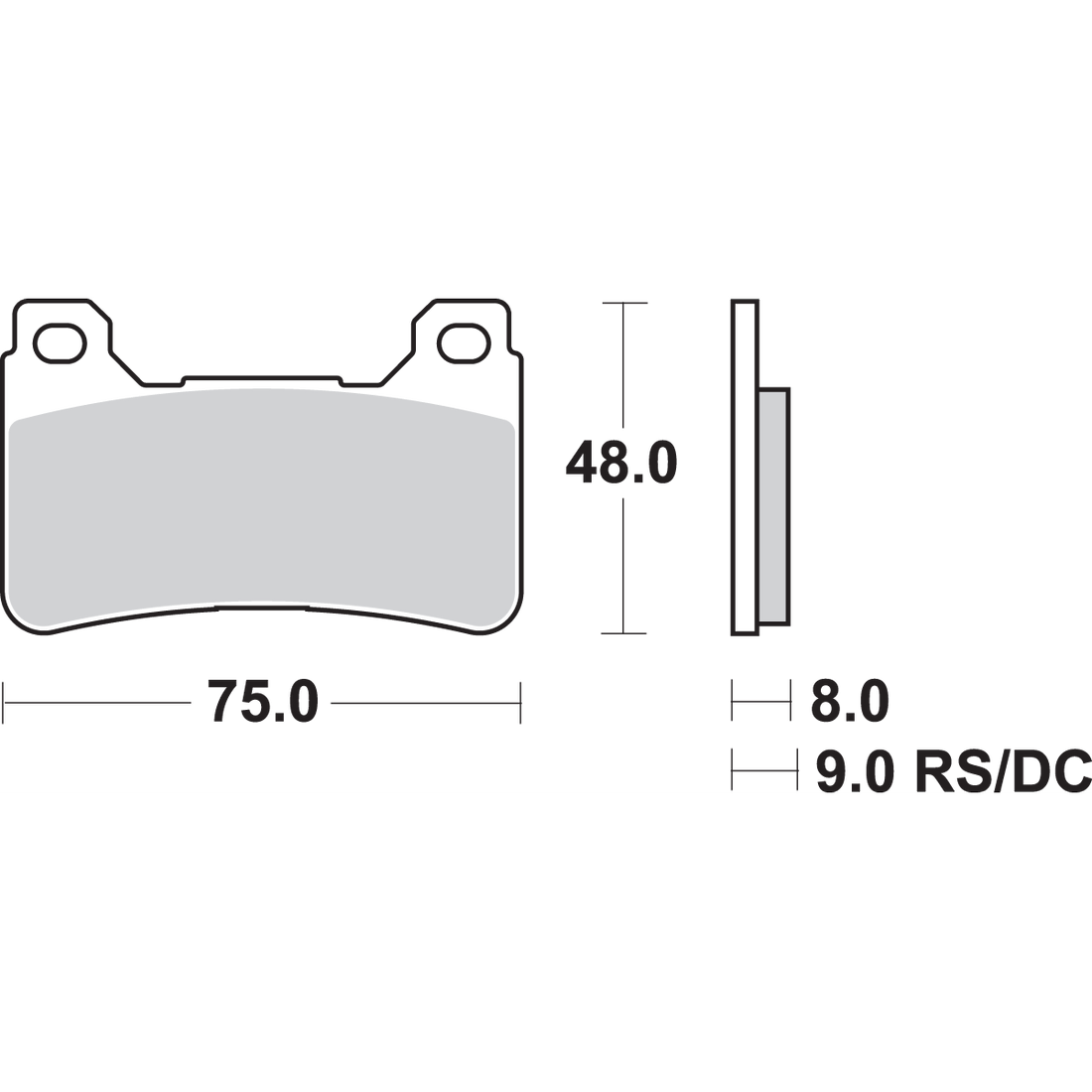 SBS Dual Carbon Brake Pads CBR