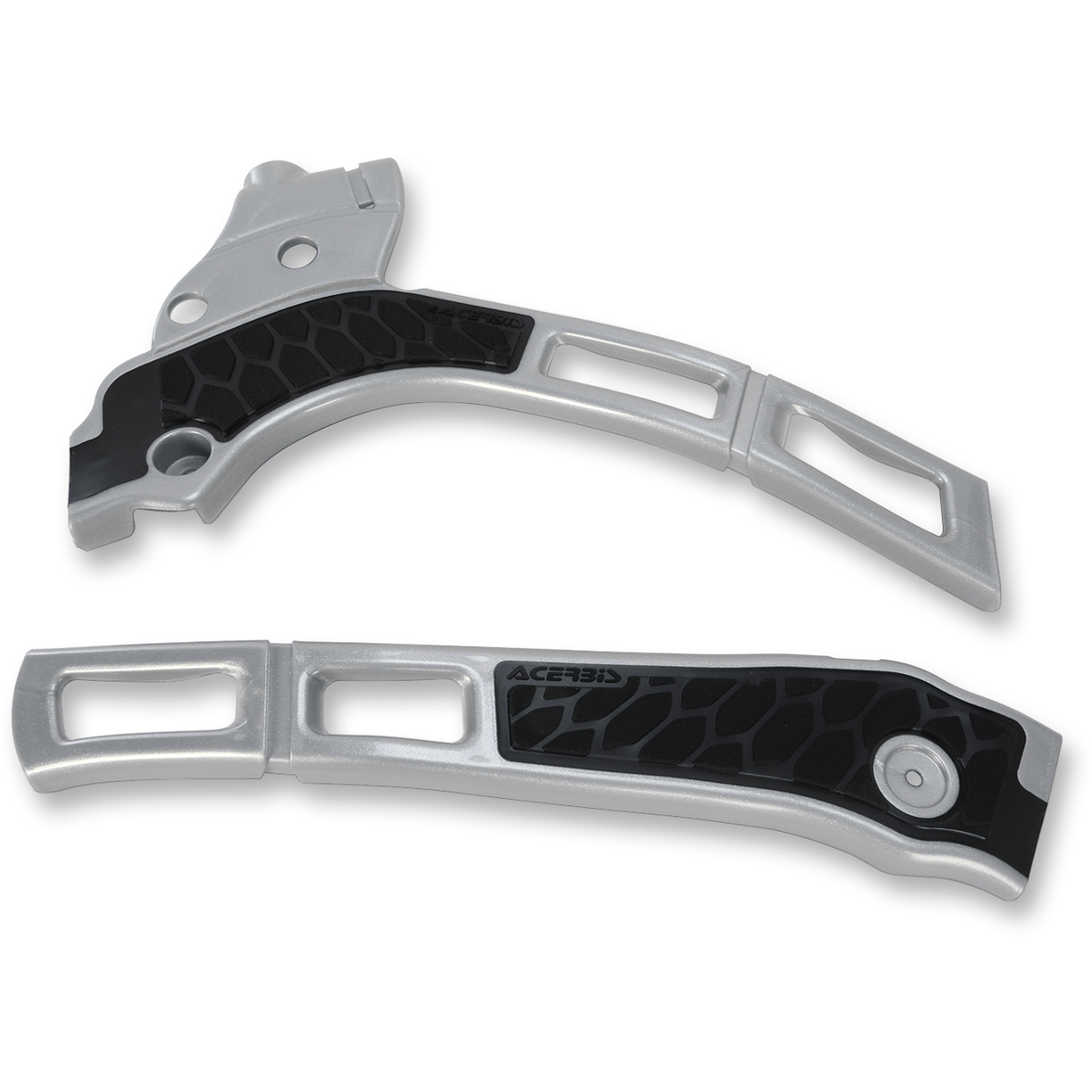 ACERBIS X-Grip Frame Guards Silver/Black YZ 125/250/125X/250X