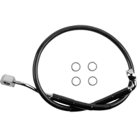 DRAG SPECIALTIES Brake Line Rear ABS Black