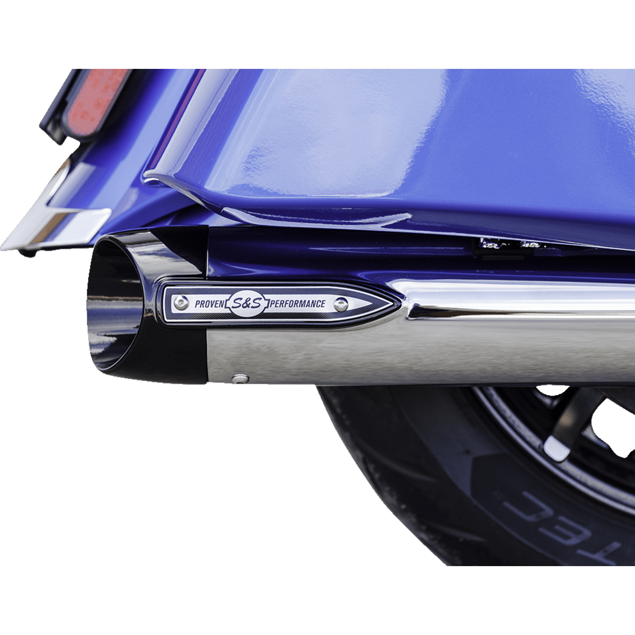 S&S CYCLE 4" Broadhead Slip-On Mufflers Slash Cut Chrome 5501076