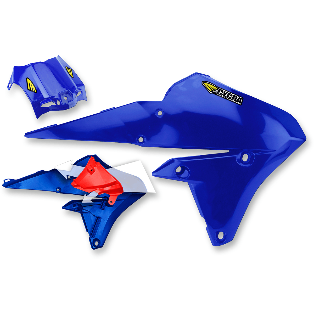 CYCRA PowerFlow Shrouds with Air Box Cover Blue 1CYC177862