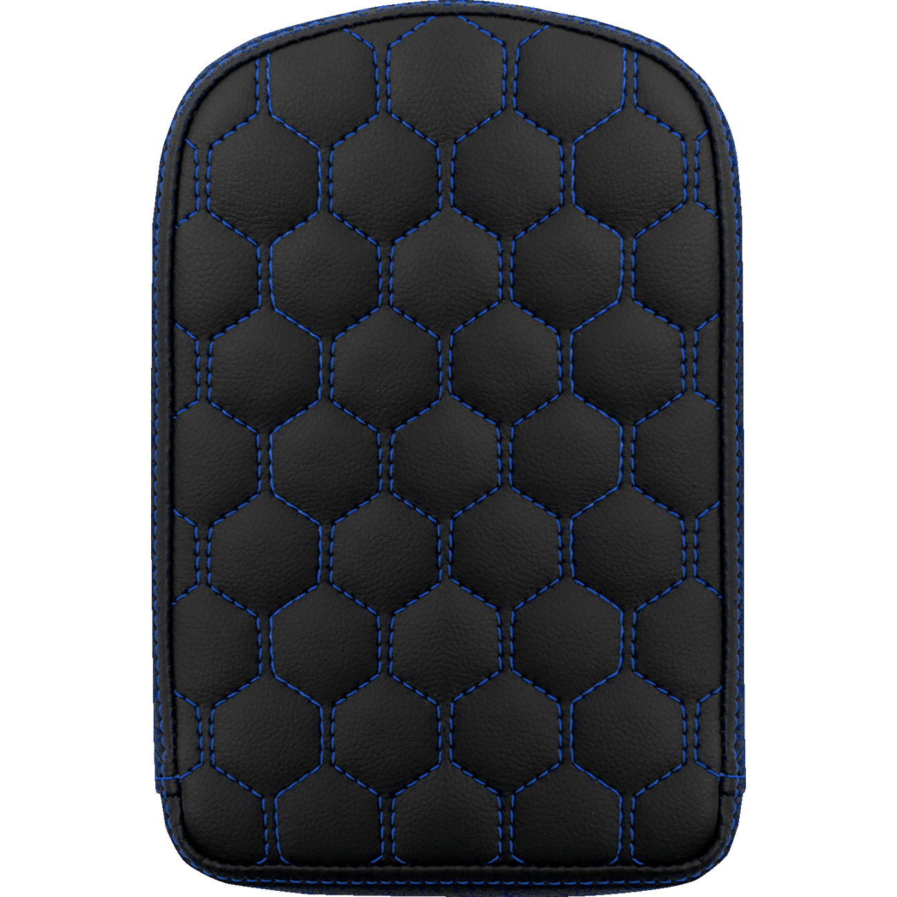 SADDLEMEN RoadSofa™ Sissy Bar Pad Honeycomb Blue Stitching 041149BLU