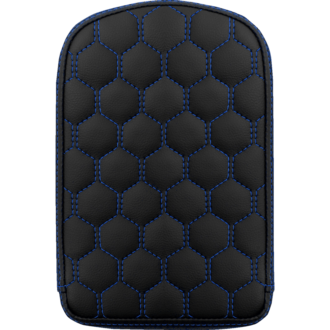 SADDLEMEN RoadSofa™ Sissy Bar Pad Honeycomb Blue Stitching 041149BLU