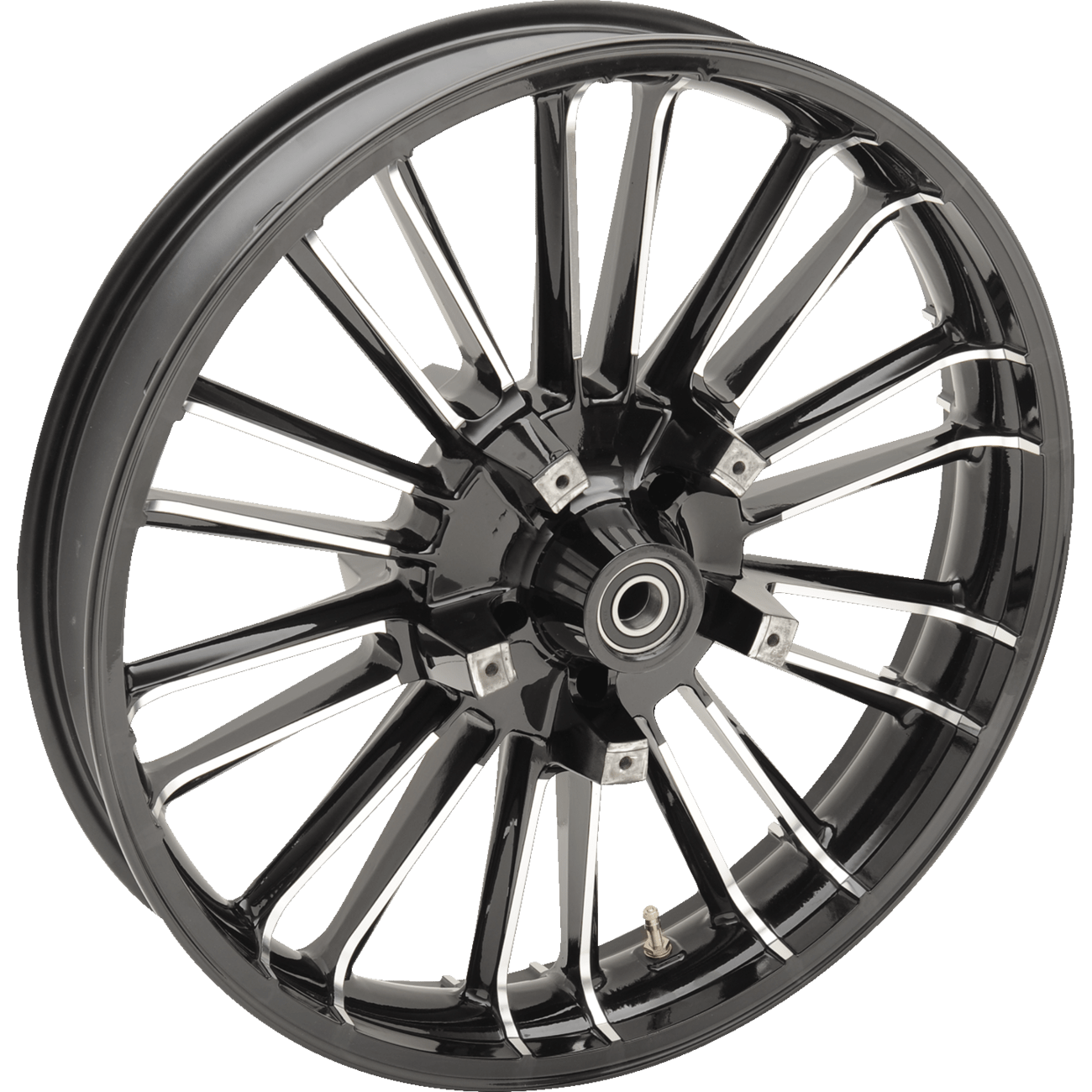 COASTAL MOTO Wheel Atlantic 3D Front Dual Disc/without ABS Black Cut 21x3.5 '08+ FL