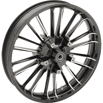 COASTAL MOTO Wheel Atlantic 3D Front Dual Disc/without ABS Black Cut 21x3.5 '08+ FL