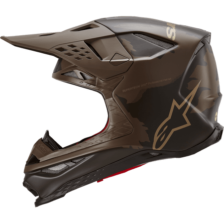 ALPINESTARS Supertech M10 Helmet Squad MIPS® Dark Brown/Gold Small 8302823839SM