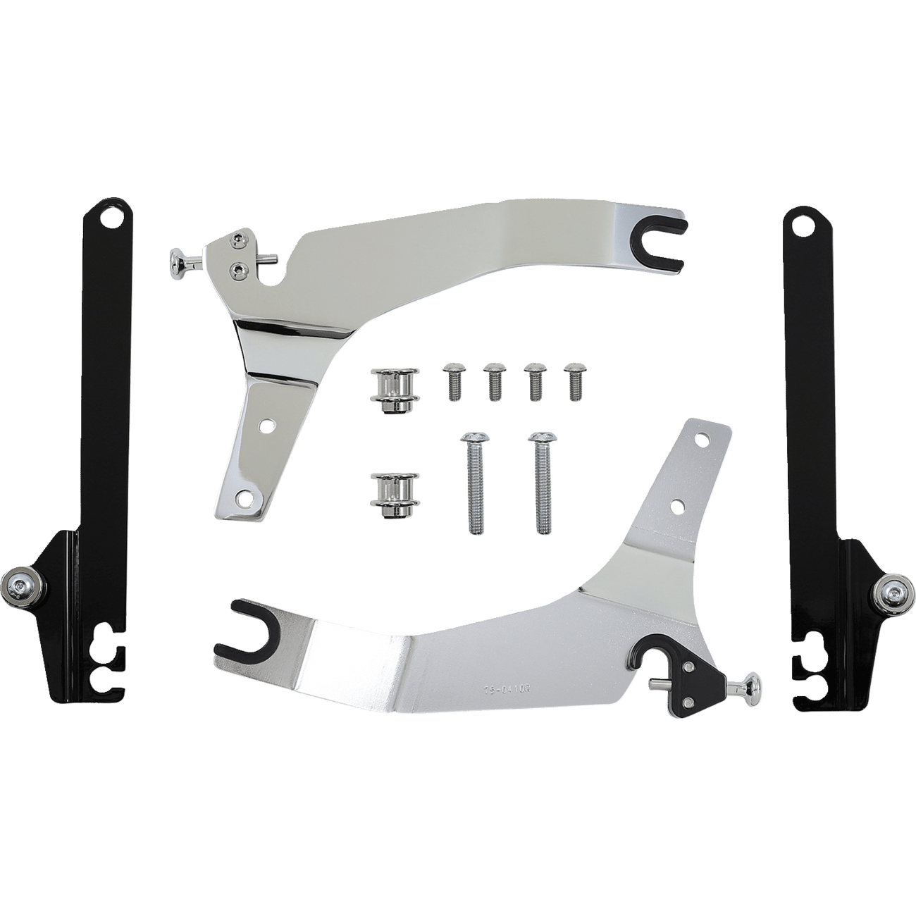 COBRA Backrest Kit 14" Chrome Dyna 6022044