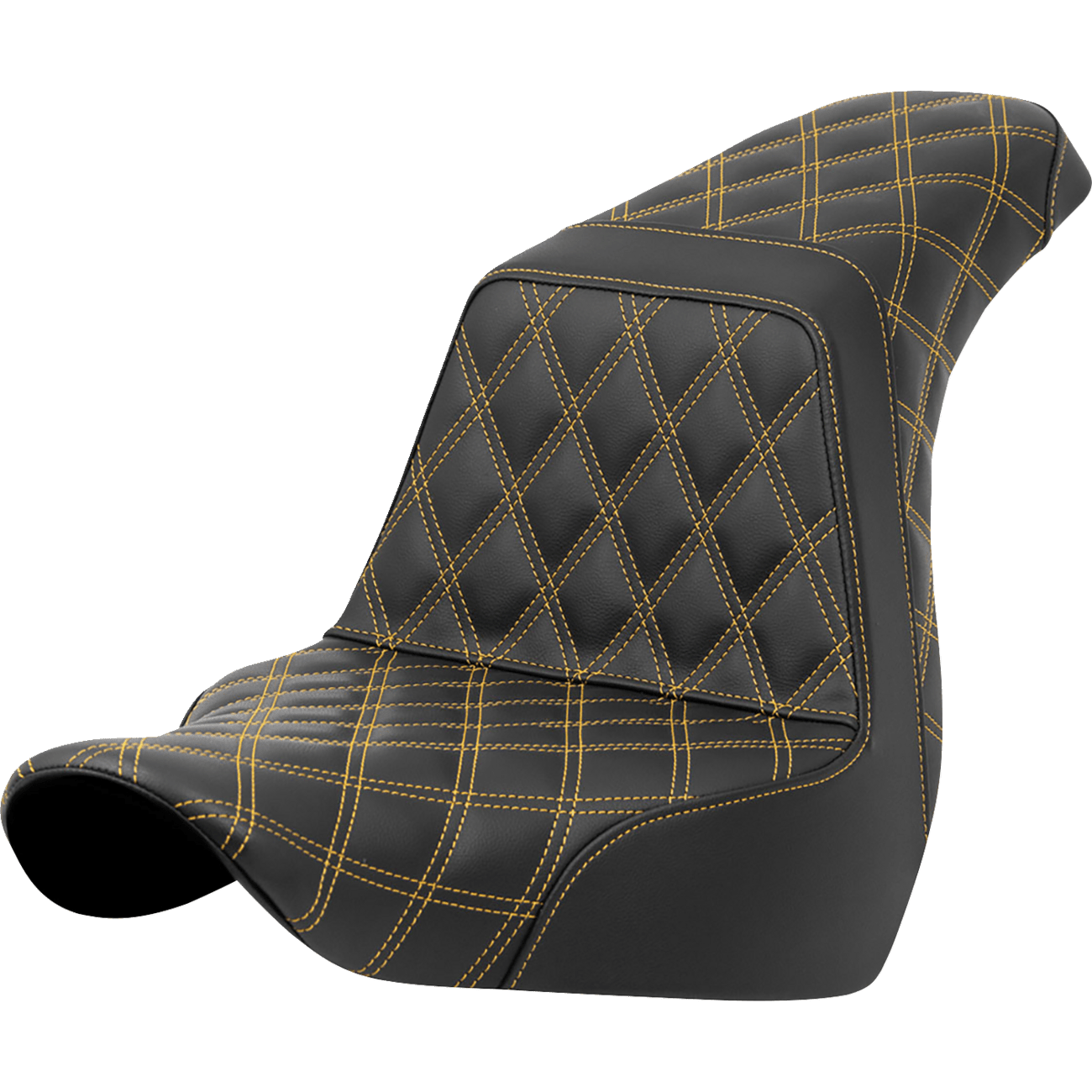 SADDLEMEN Step-Up Seat Full Lattice Stitch Gold Stitch FXLR/FLSB '18-'21 A81829175GOL