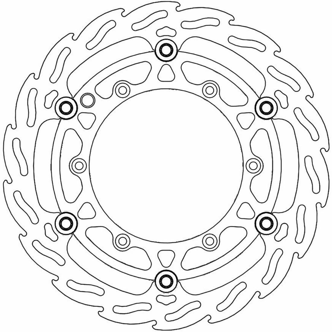 MOTO-MASTER Brake Rotor Front Flame