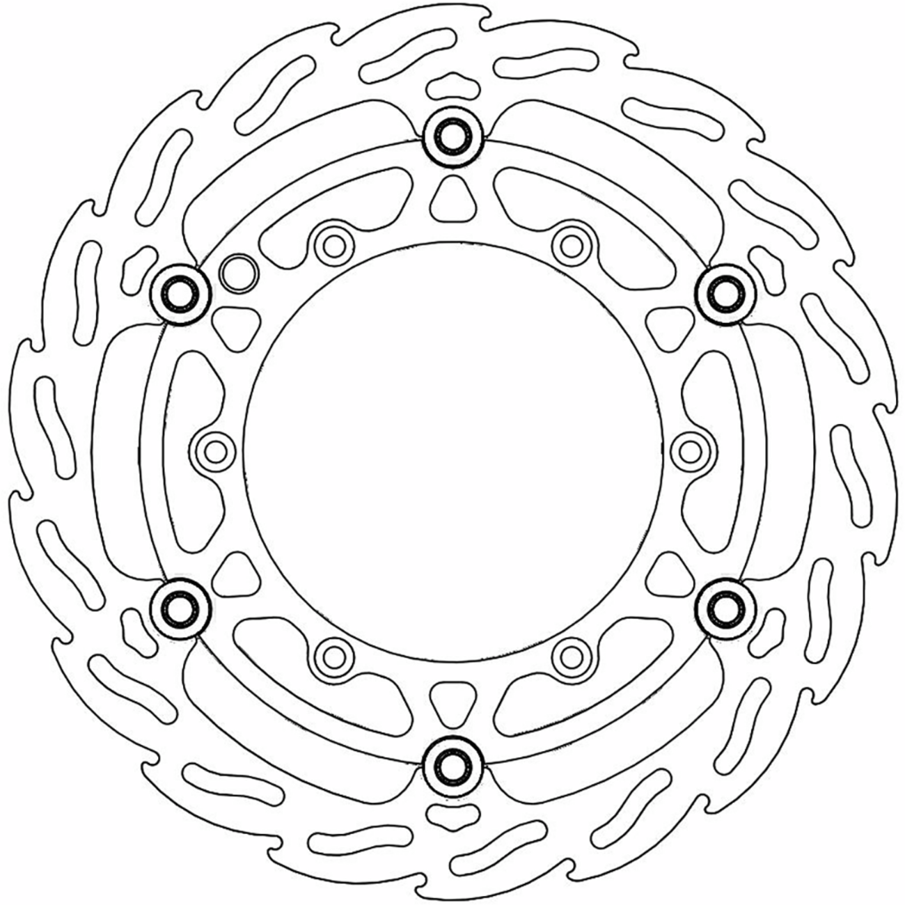 MOTO-MASTER Brake Rotor Front Flame