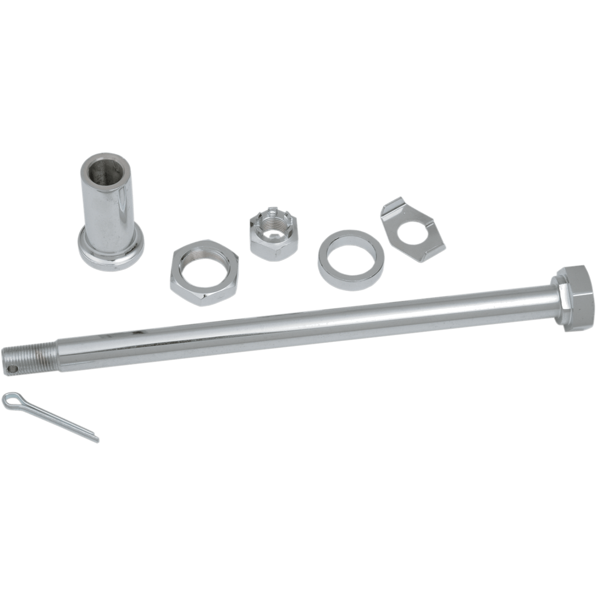 DRAG SPECIALTIES Axle Kit Rear Chrome '67-'72 BT