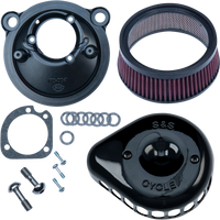 S&S CYCLE Mini Teardrop Stealth Air Cleaner Kit Gloss Black 1700440C