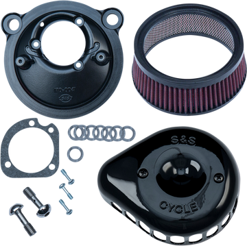 S&S CYCLE Mini Teardrop Stealth Air Cleaner Kit Gloss Black 1700440C