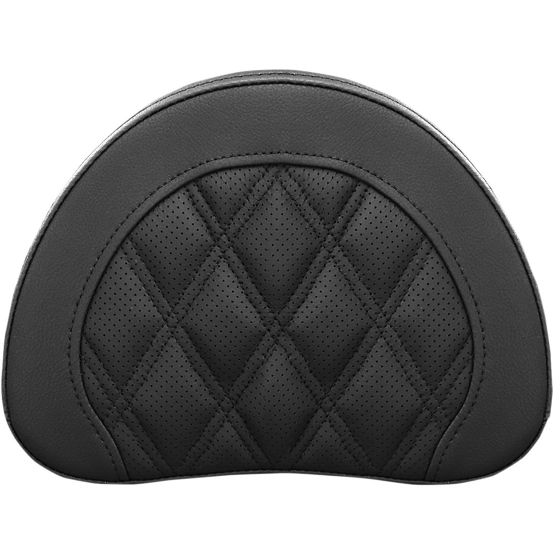 SADDLEMEN Sissy Bar Pad Lattice Stitched Black 051344