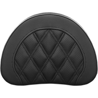 SADDLEMEN Sissy Bar Pad Lattice Stitched Black 051344