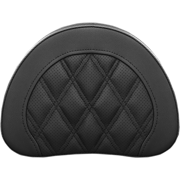 SADDLEMEN Sissy Bar Pad Lattice Stitched Black 051344