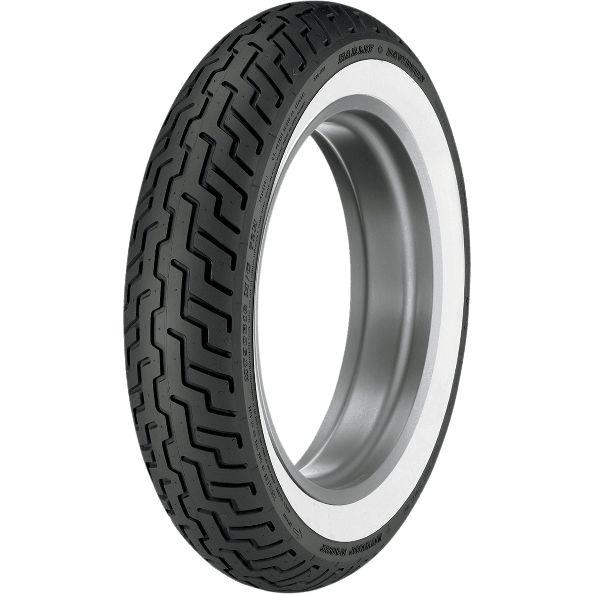 DUNLOP Tire D402 Front MT90-16 Wide Whitewall 72H 45006380