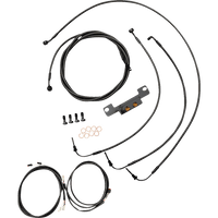 LA CHOPPERS Cable Kit Stock Handlebars ABS Midnight LA8056KT308M