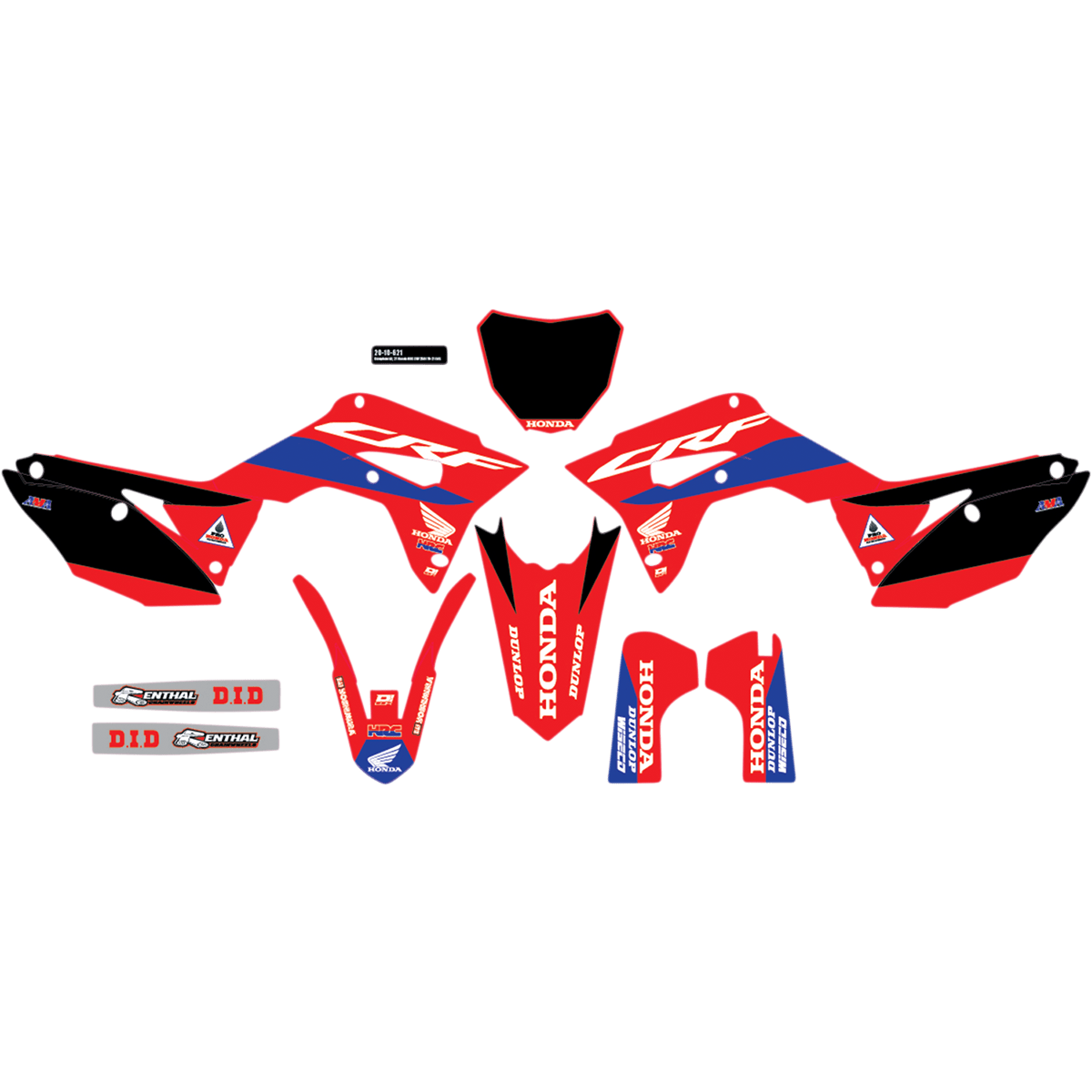 D'COR VISUALS Graphic Kit Honda HRC 2010621