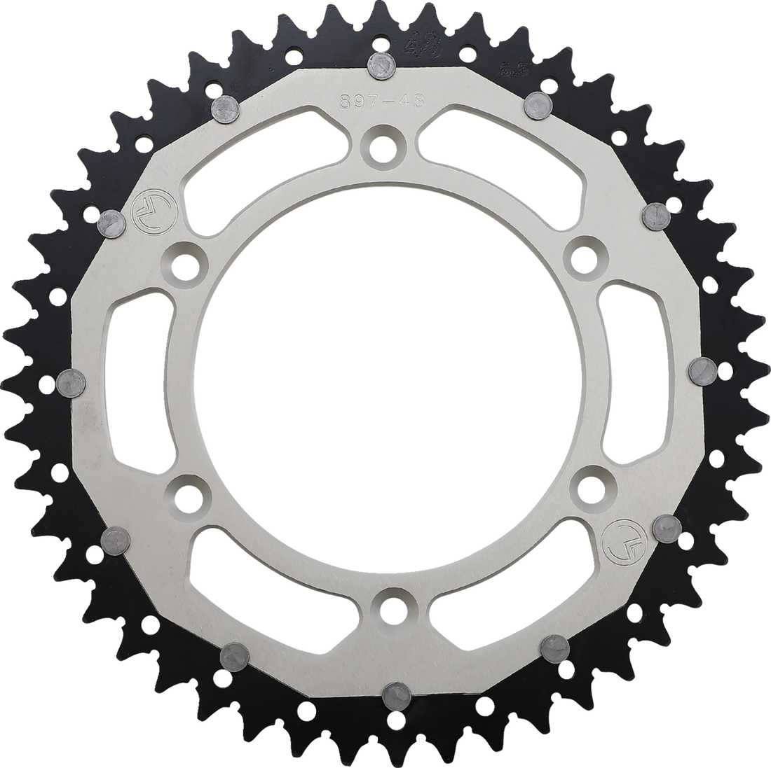 MOOSE RACING Dual Sprocket Silver 48 Tooth