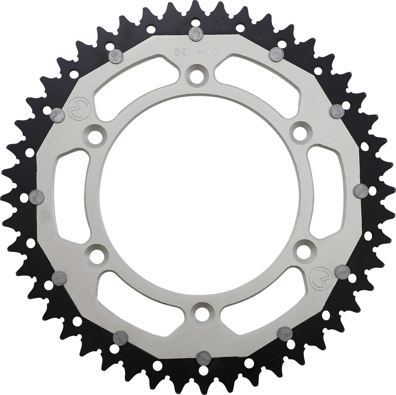 MOOSE RACING Dual Sprocket Silver 48 Tooth