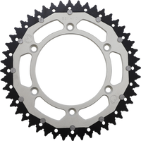 MOOSE RACING Dual Sprocket Silver 48 Tooth