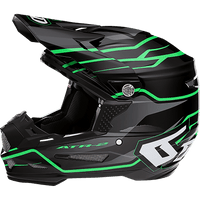 6D HELMETS ATR-2 Helmet Phase Black/Green XS 122844