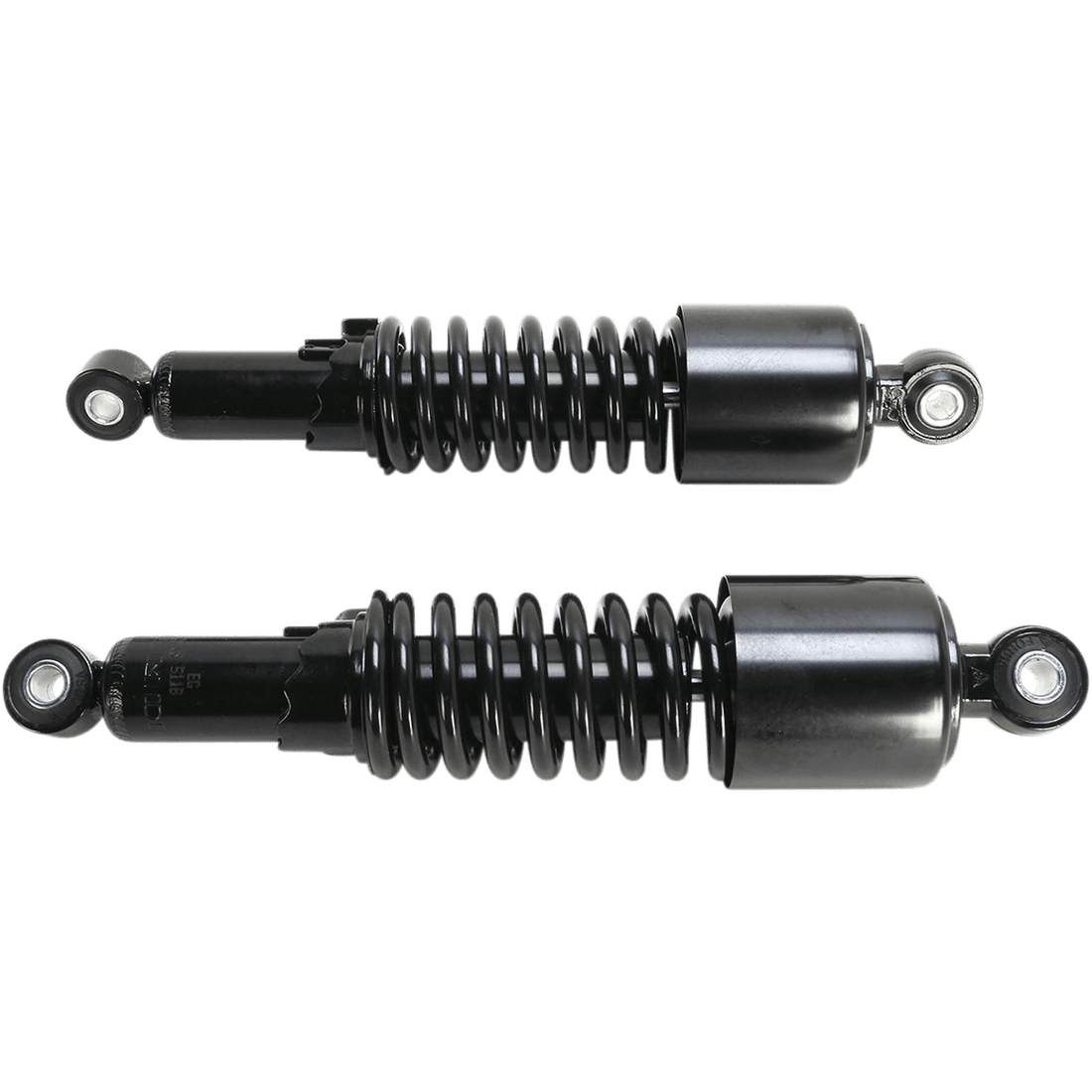 EMGO Custom Shorty Shocks with Shroud Black Body/Black Spring Finish Eye Lowering 1705693B