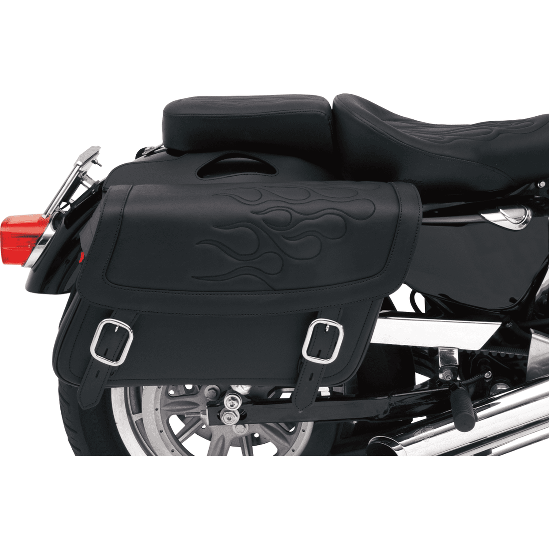 SADDLEMEN Flame Saddlebag Black Medium X021050401