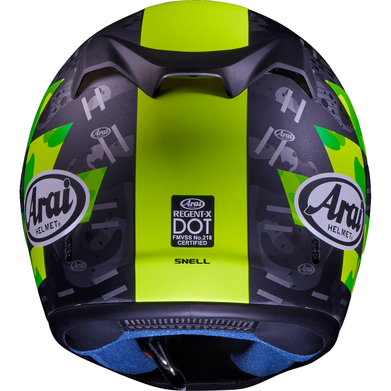 ARAI HELMETS Regent-X Helmet Patch Yellow Frost Small 010115828