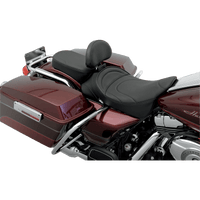 DRAG SPECIALTIES Pillion Seat Mild Stitched Narrow FL '99-'22