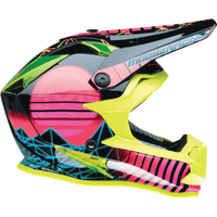 MOOSE RACING Youth F.I. Helmet Vaporwave MIPS® Black/Pink/Yellow Small 01111614