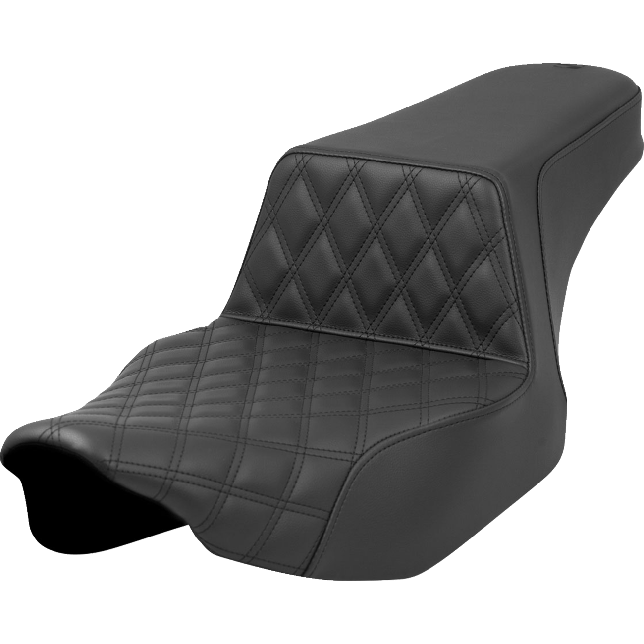 SADDLEMEN Step-Up Seat Front Lattice Stitch Black Road Glide/Street Glide 82307172