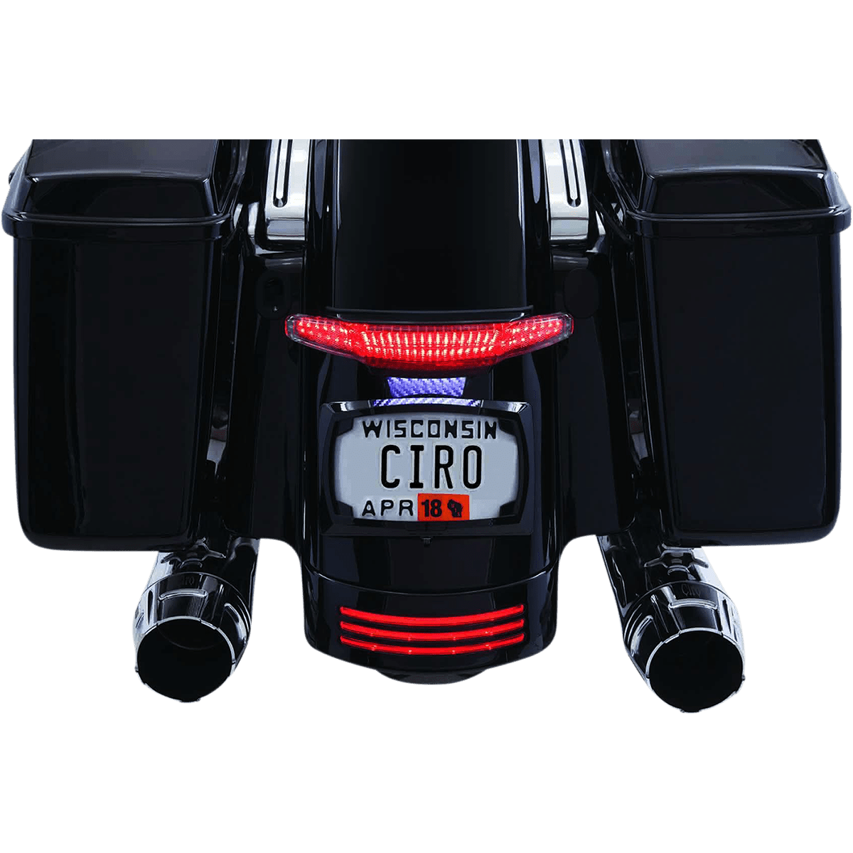 CIRO Taillight/License Plate Holder Black