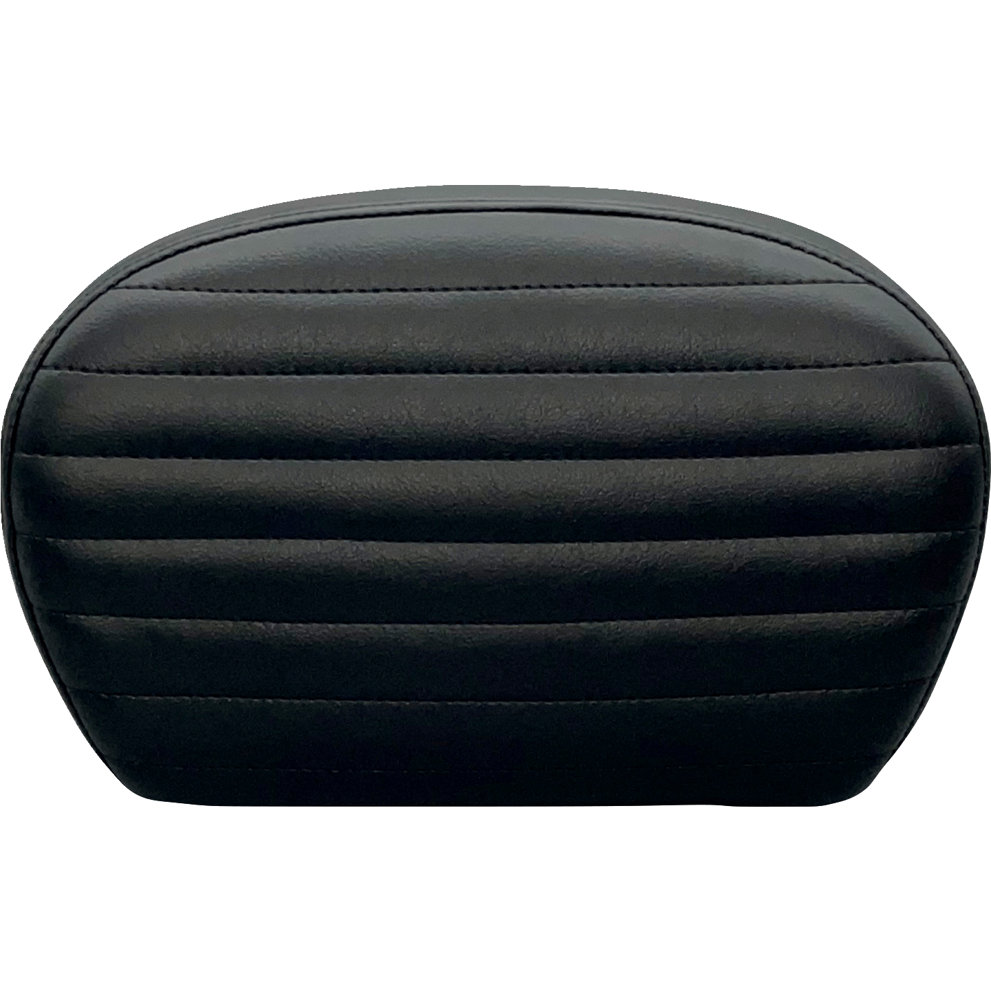 LE PERA Sissy Bar Pad Large Pleated Dull Black LSBP01PTDULL