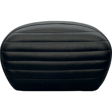 LE PERA Sissy Bar Pad Large Pleated Dull Black LSBP01PTDULL