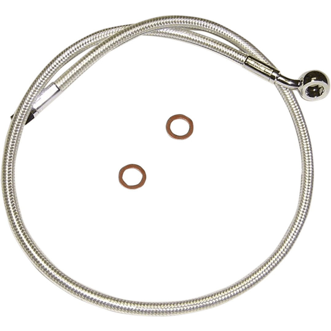 MAGNUM SHIELDING Brake Line 10mm-35° 26" Sterling Chromite II AS37126