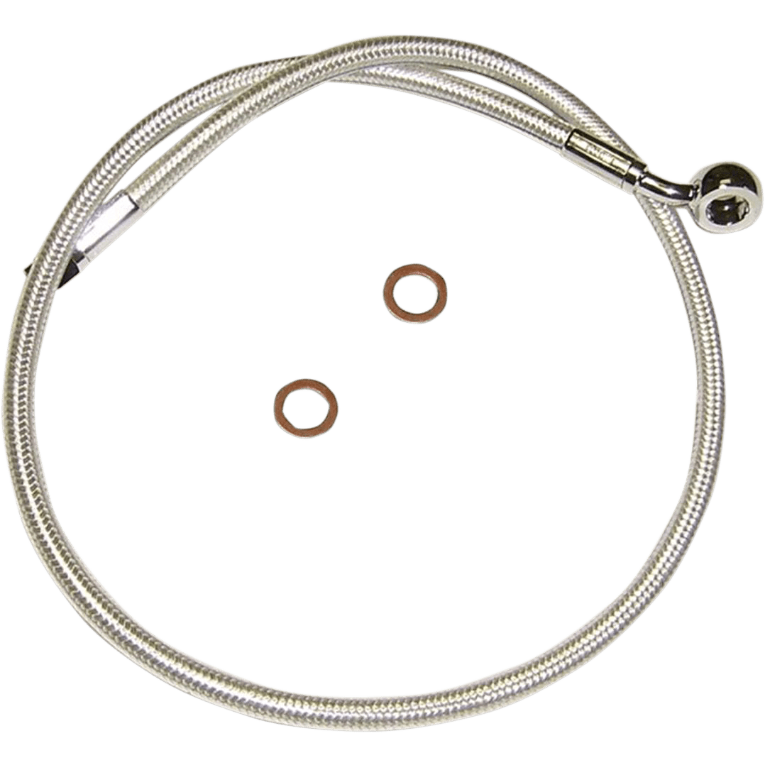 MAGNUM SHIELDING Brake Line 10mm-Straight 17" Sterling Chromite II