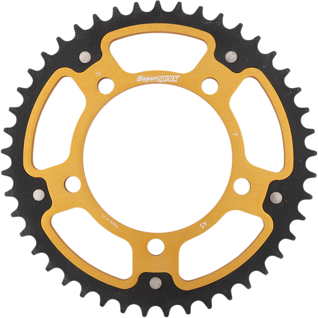 SUPERSPROX Stealth Rear Sprocket 45 Tooth Gold BMW RST745GLD